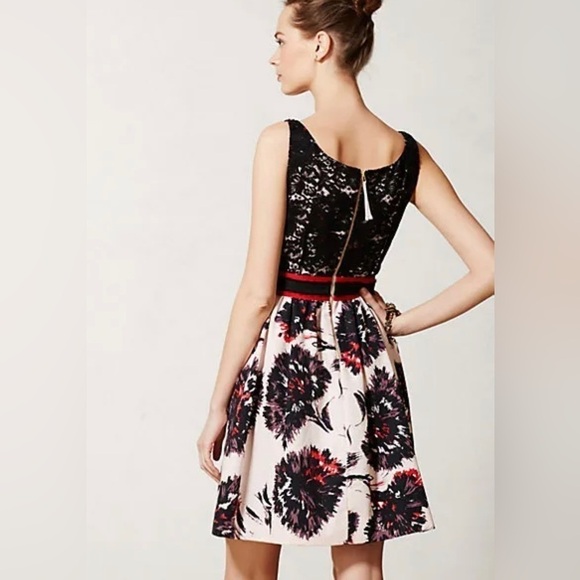 Anthropologie Peter Som x Made In Kind Brushstroke Blossoms Cocktail Dre… - Picture 11 of 14